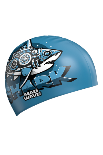 Юниорская силиконовая шапочка Shark