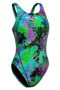 Женский стартовый костюм с открытой спиной MW Revolt Racing Swimsuit S5