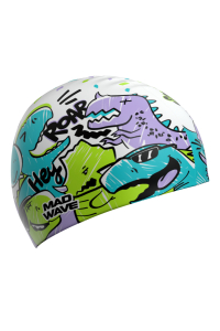 Юниорская силиконовая шапочка Dinos fun