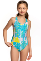 Купальники спортивные принтованные (юниоры) Start junior Anti-chlor K1
